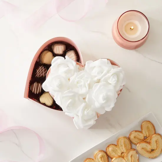 Juvale 100 Pack White Artificial Flowers - 3 Inches, Fake Carnations for Wedding, Bridal Shower & Valentine's Day Decorations, Arts and Crafts {2}