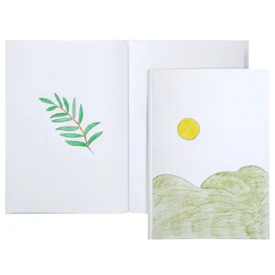 3 Pack 7x10 inch White Blank Hardcover Books for Kids to Write Stories, Unlined Scrapbook and Journal - 18 Sheets/36 Pages Each {6}