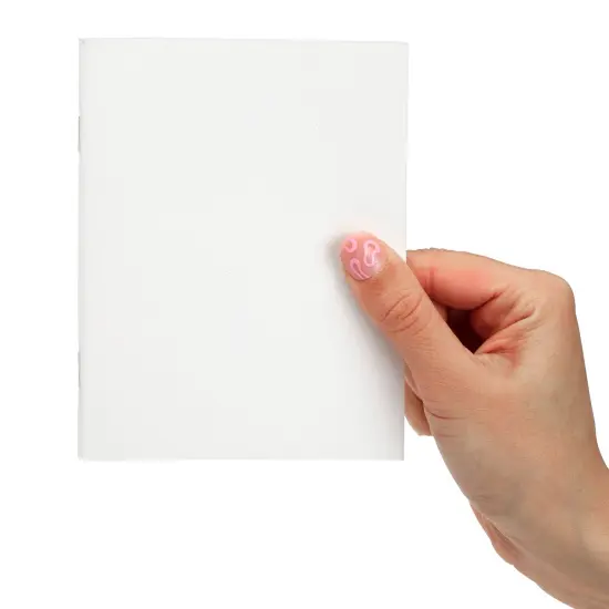 24 Pack Blank Books for Kids to Write Stories, A6 White Mini Notebook Bulk, 4.3x5.5 in Unlined Travel Journals Scrapbooks for Students Sketching, Drawing and Notetaking {6}