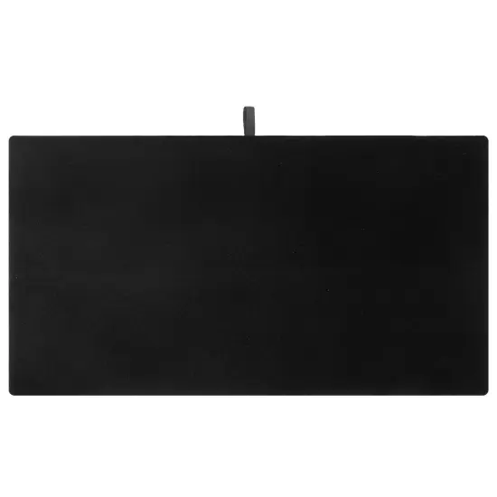 6 Pack Velvet Jewelry Display Tray for Selling and Displaying Necklaces, Earrings, Jewels, Bracelets, Anklets, Rings, Gemstones, Chains, Brooches (Black, 14 in) {6}