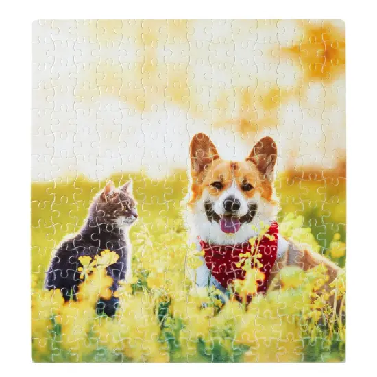 10 Sets Blank Sublimation Puzzles for DIY Crafts, 210-Piece Jigsaws for Heat Press Thermal Transfer (12 x 11 In) Multicolor {5}