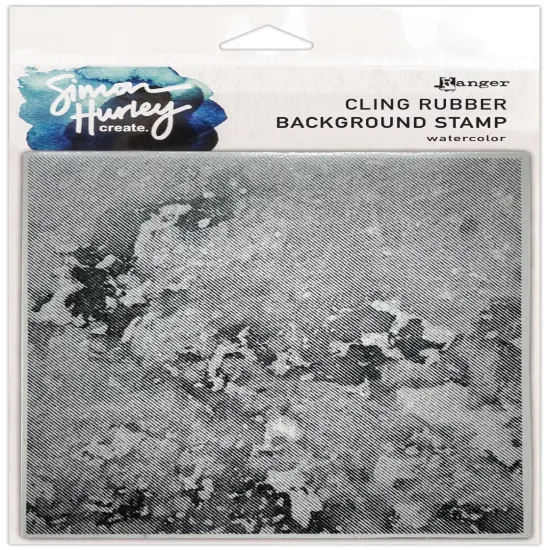 Simon Hurley create. Background Stamp 6"X6"-Watercolor {1}