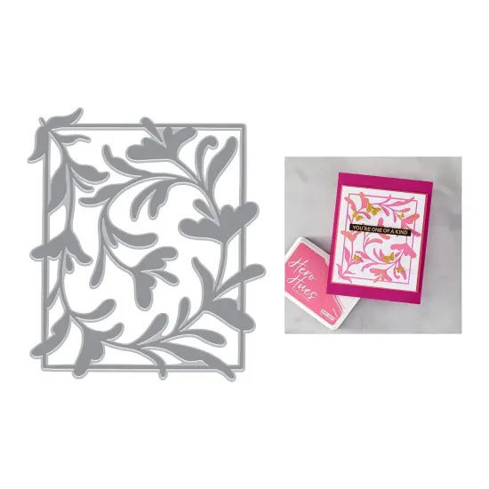 Hero Arts Letterpress & Foil Plate-Decorative Floral, Lovely {5}
