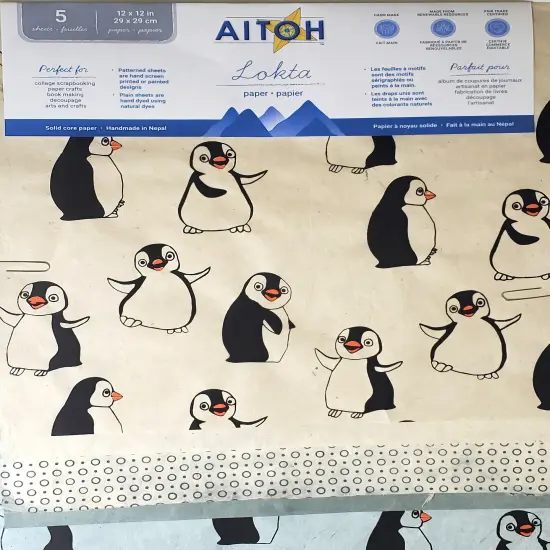 Aitoh Lotka Paper Pack 12"X12" 5/Pkg {2}