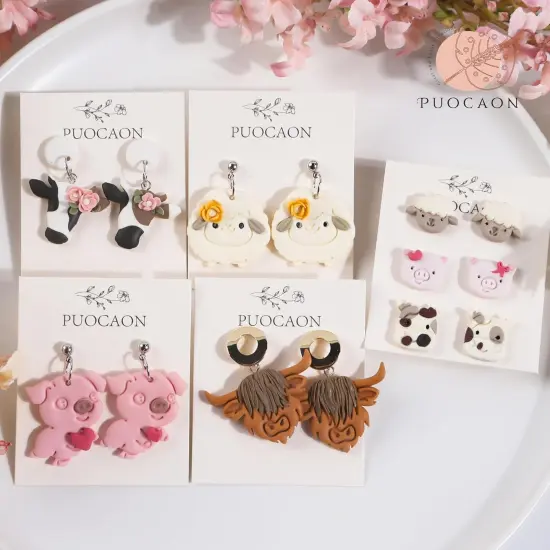 Farm Animal Clay Cutters - 14 Pcs Cute Animal Clay Cutters {2}