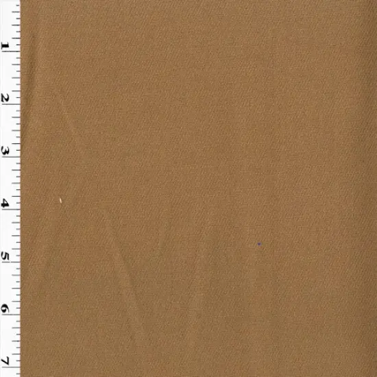 Soft Caramel Brown Solid Twill Woven Home Decorating Fabric By the Yard {1}