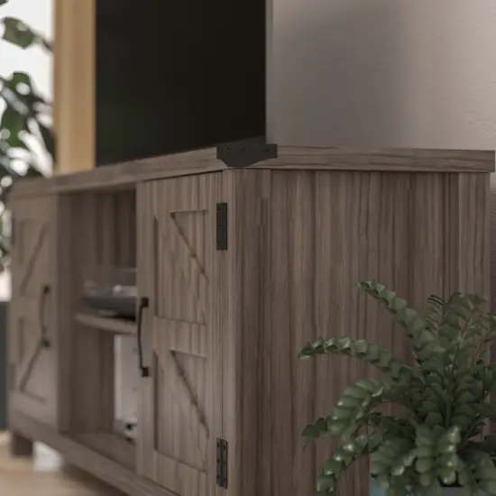 Merrick Lane Cambria Barn Door Style 59" TV Stand for up to 65" TV {9}