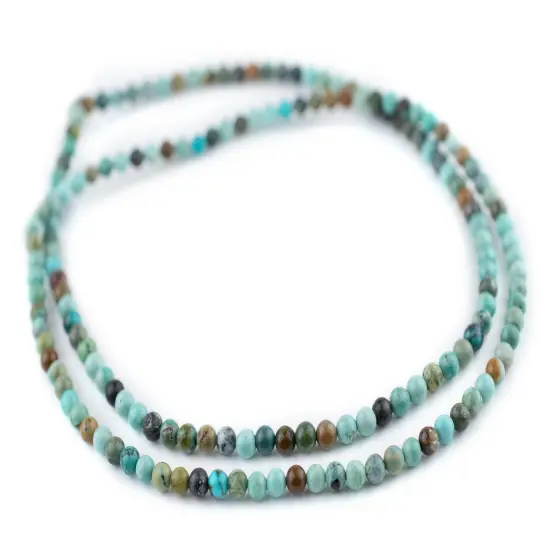 The Bead Chest Round Turquoise Beads 5mm Green Gemstone 16 Inch Strand {3}