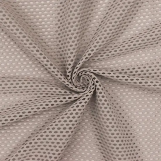 Muted Beige Famous Maker Mesh Stretch Yoga Activewear Knit Fabric By the Yard {2}