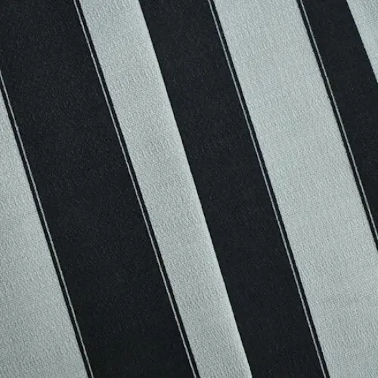 Gray/Black Stripe Printed Dobby Home Decorating Fabric By the Yard {1}