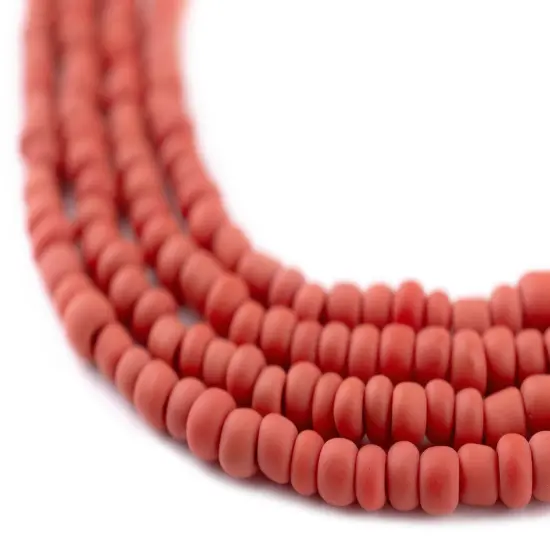 The Bead Chest Red Matte Glass Seed Beads (3mm) - 24 inch Strand of Quality Glass Beads {1}