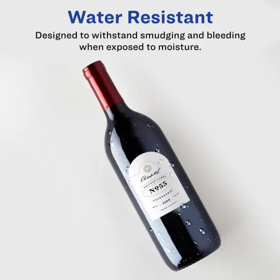 Avery Water-Resistant Arched Labels, Sure Feed, Print to the Edge, Textured Matte, 3-1/2" x 4-3/4", 40 Labels (22826) {6}