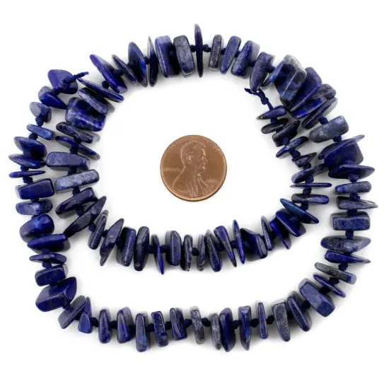 The Bead Chest Jumbo Chip Lapis Lazuli Beads (7-16mm) {2}