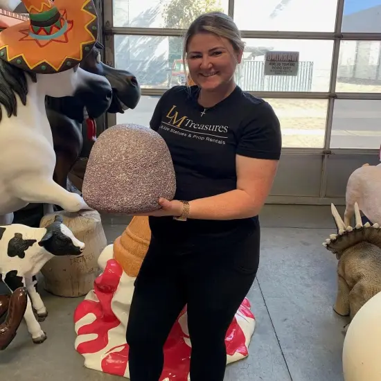 Purple Gum Drop Over Sized Candy Statue {3}