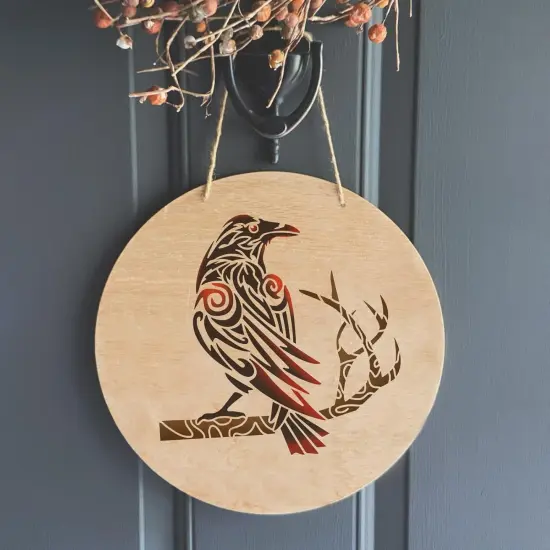 Halloween Crow Stencil(Custom) {5}