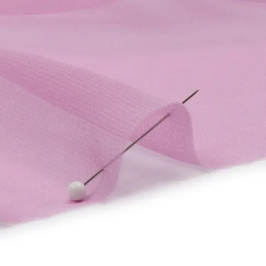 1 Yard Luxury Silk Chiffon Textile Sheer Delicate Regal Orchid 54 inch Width {3}