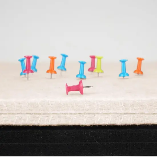 23.5 X 17.5 inches Cork Board with 20 Pushpin(Oatmeal) {2}