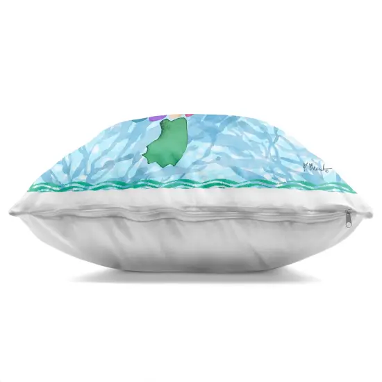 Stupell Industries Radiant Sealife Turtle Indoor Pillow, 18 x 7 x 18 {3}