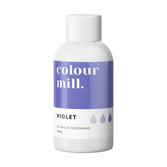 100ml Violet Oil Based Food Colour Colour Mill Deep Purple Edible Dye for Baking & Decorating {1}