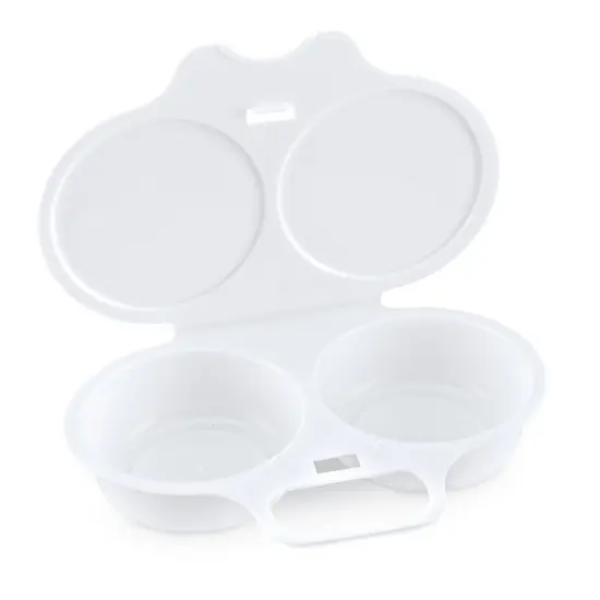 Collections Etc Microwave Double Egg Poacher, Dishwasher Safe {2}