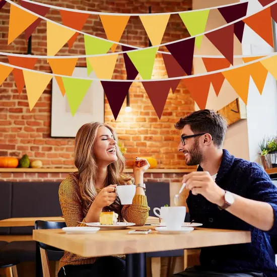 32.8 ft Fall Banners Pennant Flag {5}