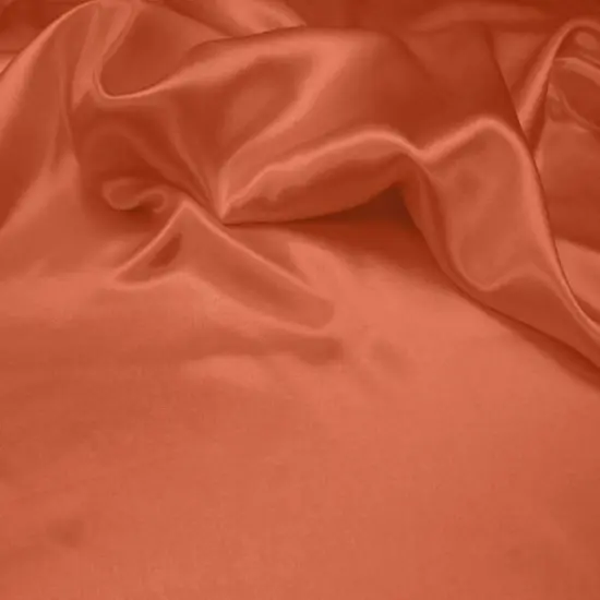 1 Yard Orange Charmeuse Satin Apparel Fabric, 58/60" Wide Lightweight Polyester {1}