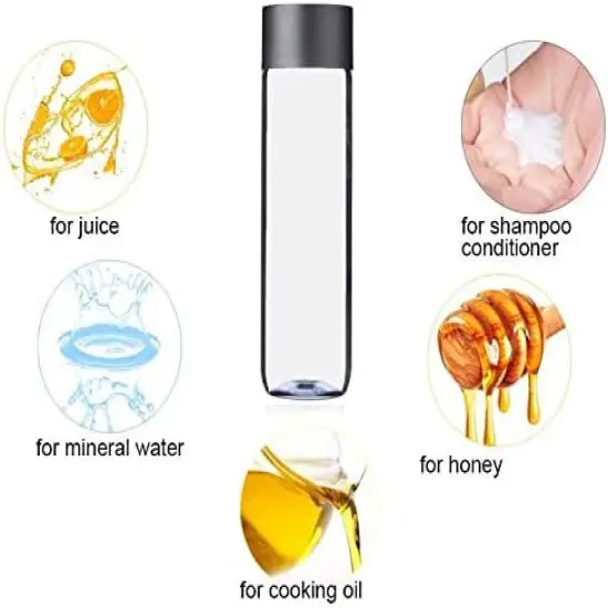 12-pack Bulk Empty Plastic Juice Bottles Reusable Water Bottles {4}