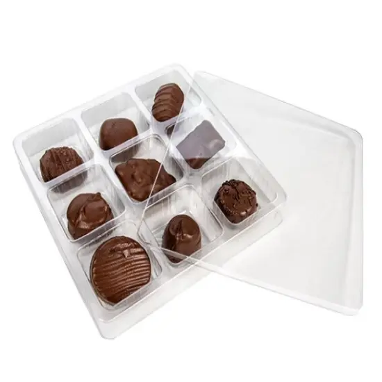 Candy Tackle Box 9 Cavity 5 15/16" x 1" x 5 15/16" 25 pack CTBS33 {1}