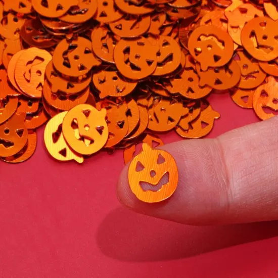 1000pcs Halloween Party Confetti - Pumpkin {5}