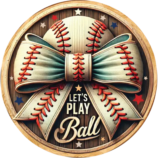 Let's Play Ball Baseball Sign {2}