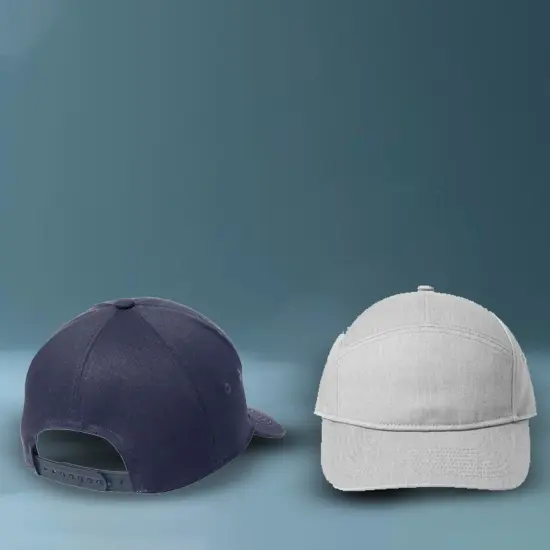 Port Authority&reg; 7Panel Cap | Structured High-Profile Cotton Twill Hat with Adjustable Snapback Black {2}