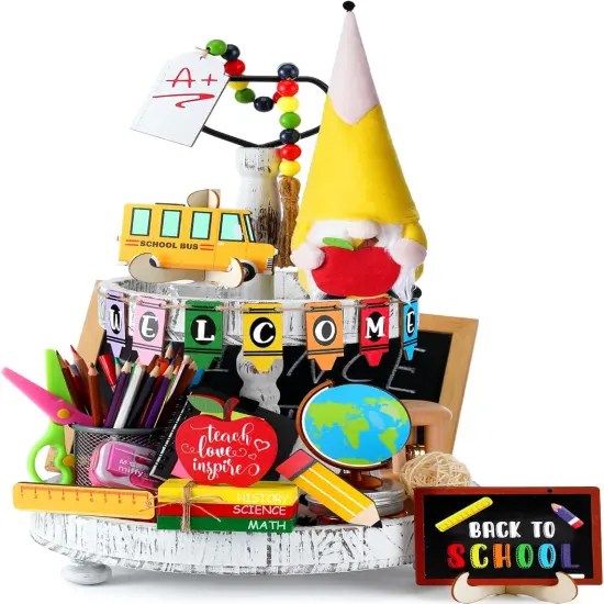 16 Pcs Back to School Tiered Tray Decor {1}