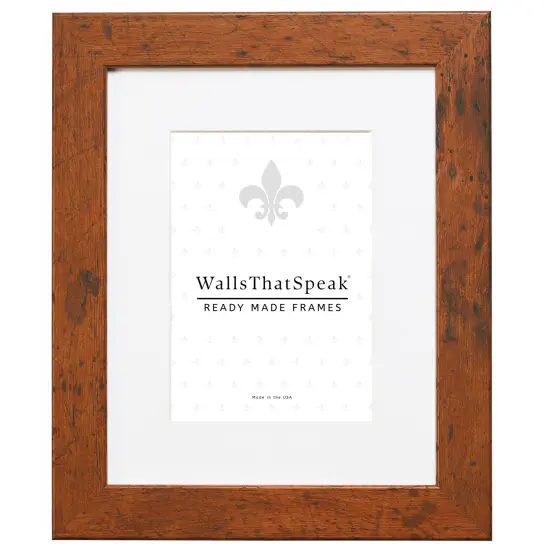 Bauhaus 125 1.25", Light Walnut Matted Picture Frame by wallsthatspeak {1}