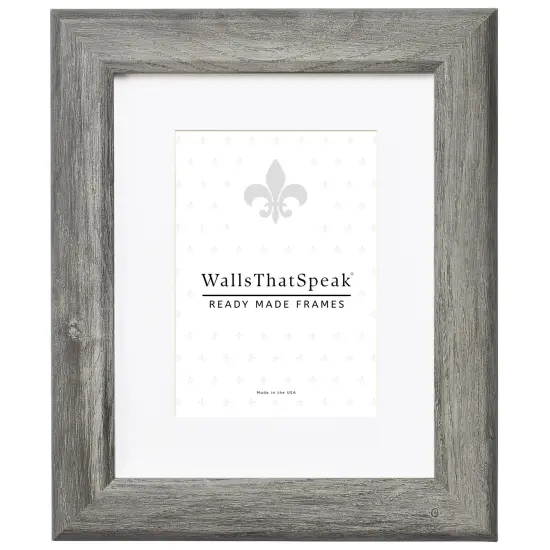 Arthur 1.5", Gray Barnwood Matted Picture Frame by wallsthatspeak {1}