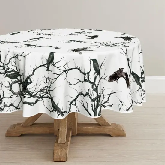 Halloween Tablecloth 70x70 Inch Round {1}