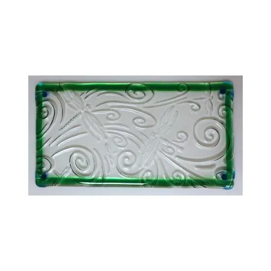 13&rdquo; x 7" x 0.5" Dragonfly Texture Tile Glass Fusing Kiln Mold {2}