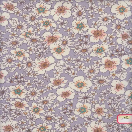 1 Yard CEY Ditsy Floral Print Sublimation Fabric Lightweight Polyester Soft Drape 58/59" Wide ROSE {2}