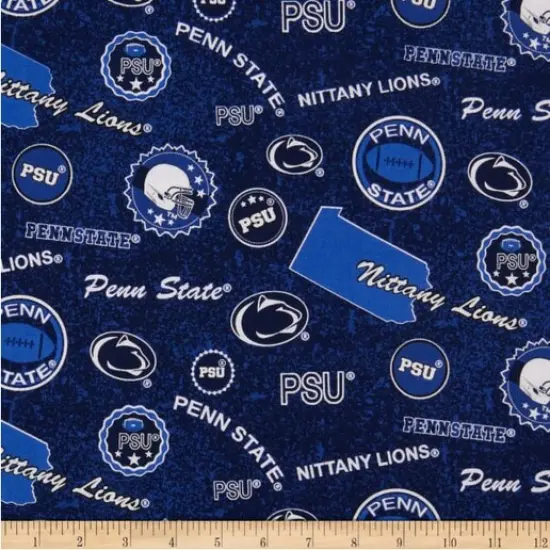 Licensed NCAA Penn State University Home State PS-1208 Cotton Fabric by the Yard {1}