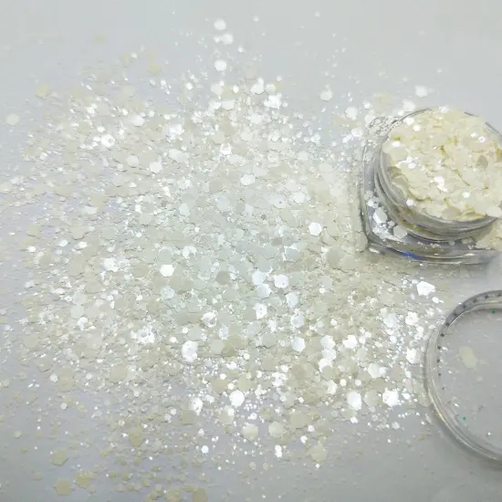 Color Solvent-Resistant Chunky Nail Glitter Mix Hexagon Flake Sequin {5}