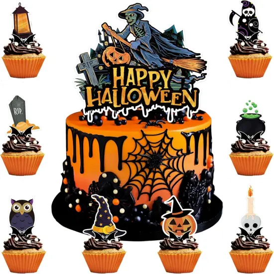 Halloween Cupcake Toppers {1}