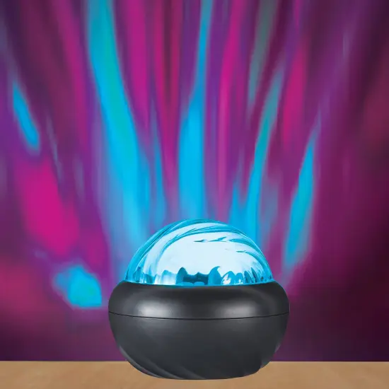 Collections Etc Color-Changing Aurora Night Light with Remote Control {5}