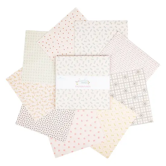 Gentler Times Backgrounds 10" Square Pack (Layer Cake / 10" Stacker) by Lori Holt for Riley Blake (10-16470B-42) {2}