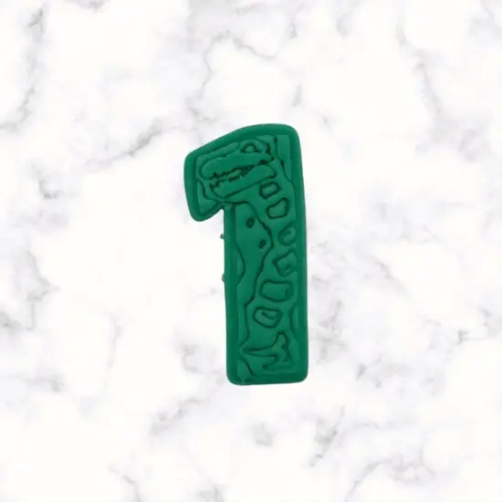 Dinosaur Number 1 Cookie Cutter and Stamp {2}