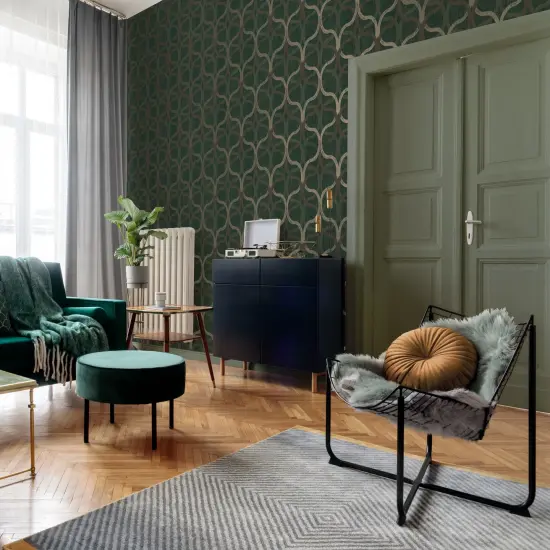 Boutique Refine Geo Green & Gold {1}