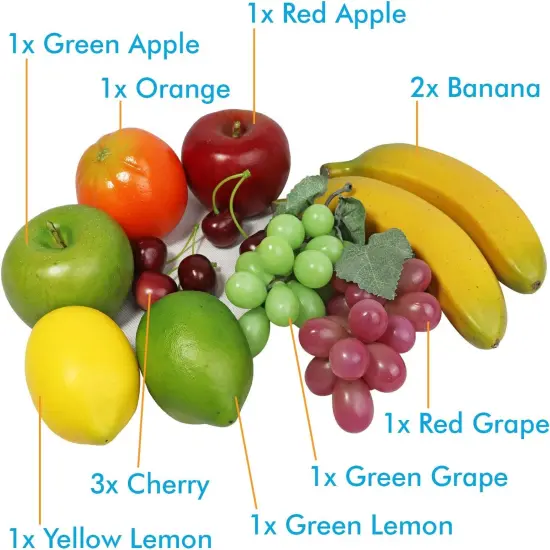 Fake Fruit Artificial - 12pcs Assorted {2}