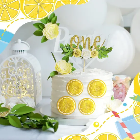 60 Pcs Fake Lemons Decor Mini Simulation Fruit Lemon Slices {4}