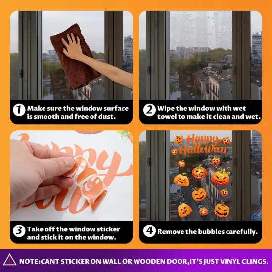 Halloween Thanksgiving Window Stickers {4}