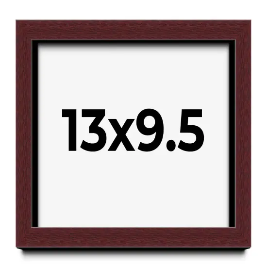 Photo Size Shadow Box 1.5" Depth Brown Picture Frame - UV Acrylic, Backing, Hanging Hardware {1}