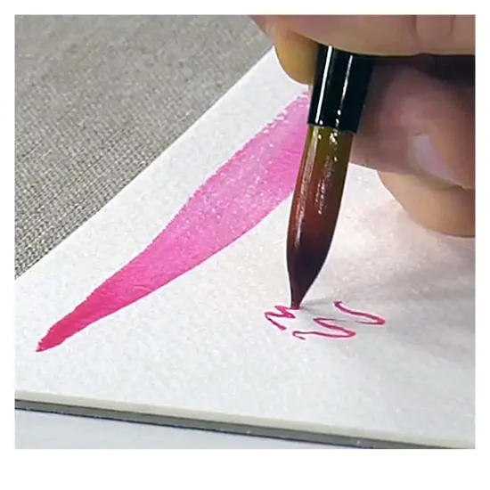 Creative Mark Ebony Splendor Long-Handled Synthetic Sable Paint Brush, Brights, Pack of 3, Teijin Multi-Filament Hair, Handcrafted Synthetic Paint Brushes for Acrylic, Watercolor Painting and More {7}