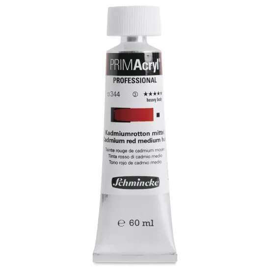 Schmincke Primacryl Professional Acrylic Paint - Cadmium Red Medium Hue, 60 ml Tube {1}